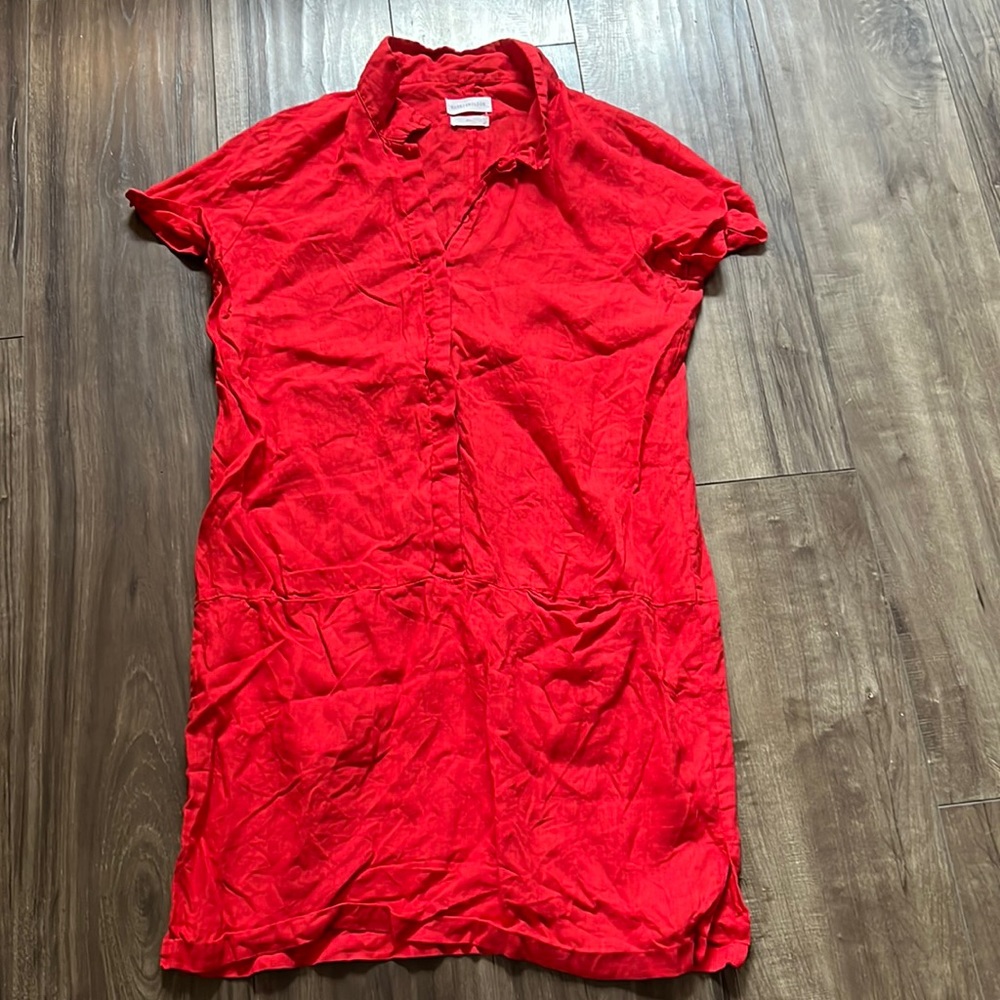 Harris Wilson - France linen dress in red